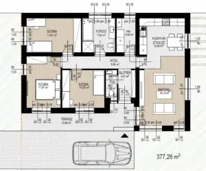 ikerház terv, villanyszerelés