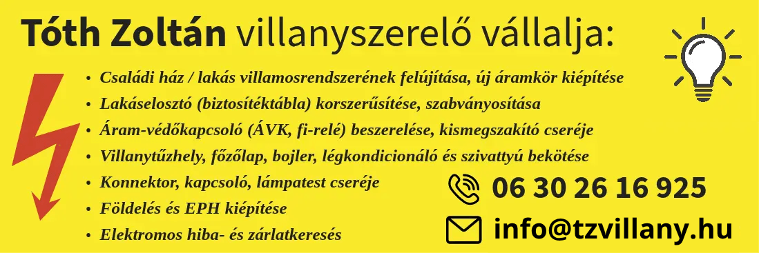 Megbízható partner a villanyszerelésben
