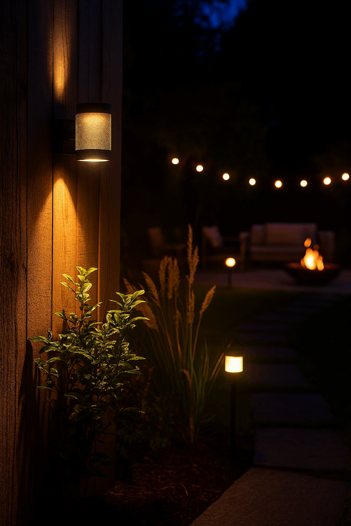 Kültéri hangulatvilágítás LED fali lámpákkal Nagytarcsán – villanyszerelő garanciával