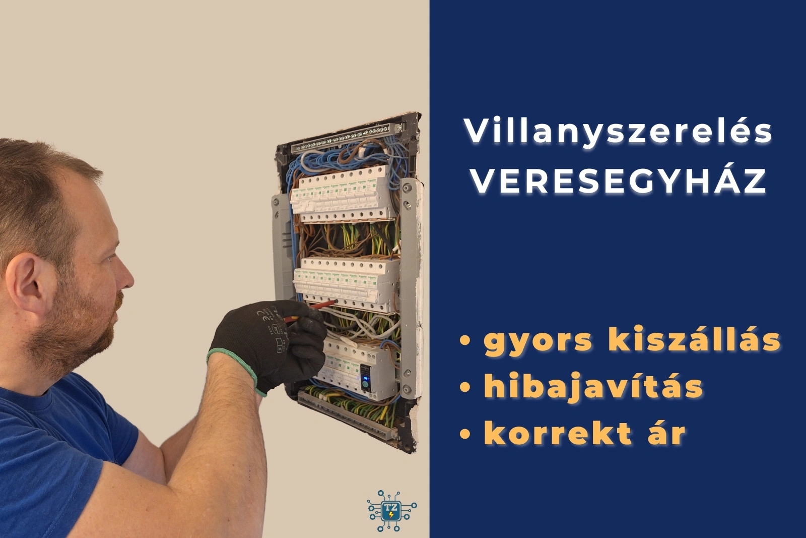 Villanyszerelő Veresegyház – gyors hibajavítás, korrekt ár